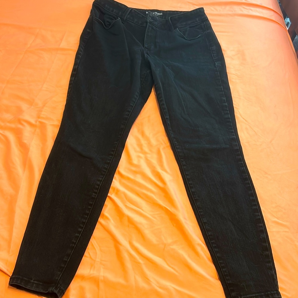 Maurice’s women’s black mid-rise jeans sz large